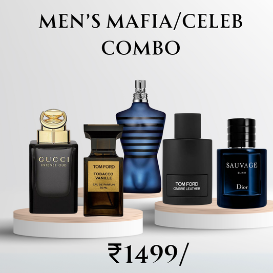Men’s Mafia/Celeb Combo  25ml  X  5  perfumes